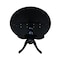 International Concepts Round 42 in Round Dual Drop Leaf Pedestal Table, Black, 42 W, 42 L, 29.5 in H, Wood, Black T46-42DP - alternate 4